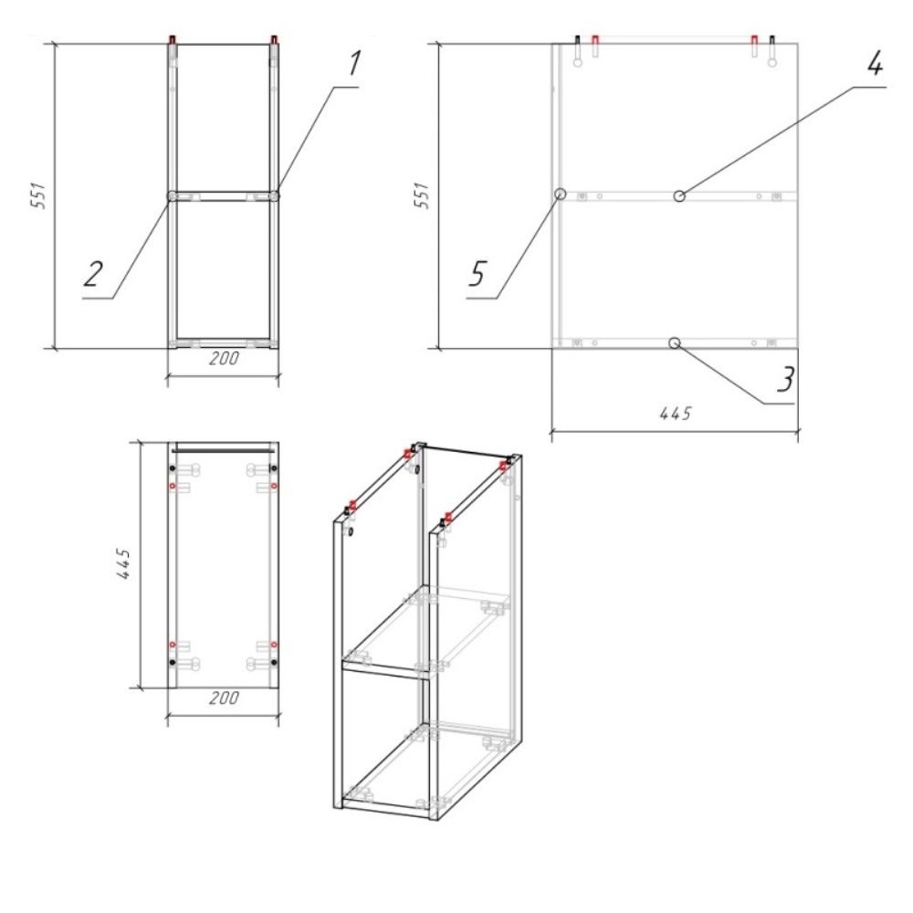 Дополнительный модуль для тумбы подвесной Cersanit Moduo 20 Дуб SB-MD-MOD20-SZ Дополнительный модуль для тумбы подвесной Cersanit Moduo 20 Дуб SB-MD-MOD20-SZ — изображение 3