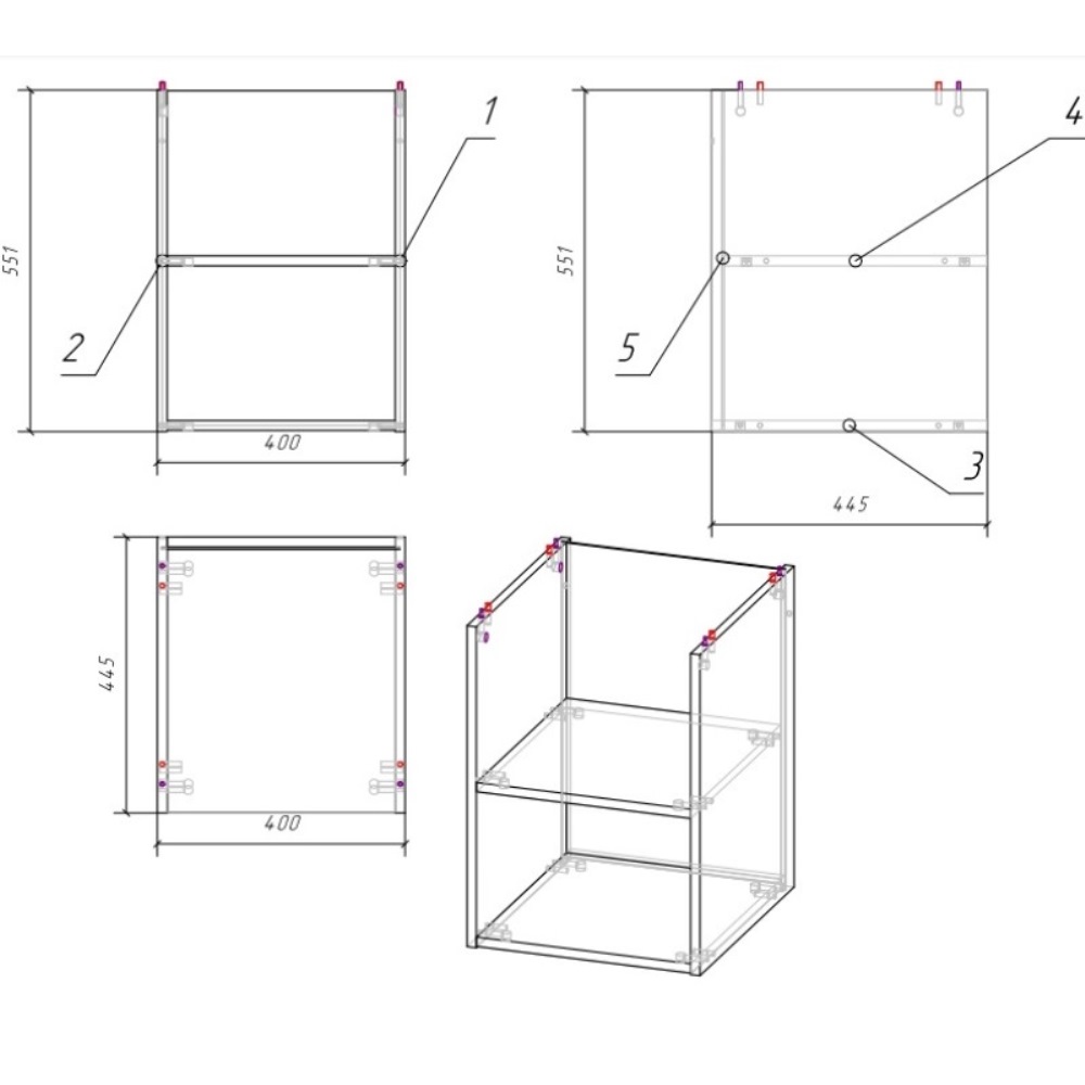 Дополнительный модуль для тумбы подвесной Cersanit Moduo 40 Дуб SB-MD-MOD40-SZ Дополнительный модуль для тумбы подвесной Cersanit Moduo 40 Дуб SB-MD-MOD40-SZ — изображение 3