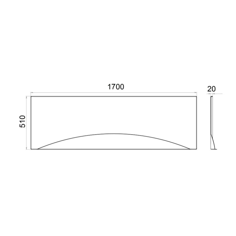 Панель фронтальная Triton Gamma, Стандарт, Нерея, Ультра, Рига, Европа 170 Белый глянцевый Щ0000050167 Панель фронтальная Triton Gamma, Стандарт, Нерея, Ультра, Рига, Европа 170 Белый глянцевый Щ0000050167 — изображение 2