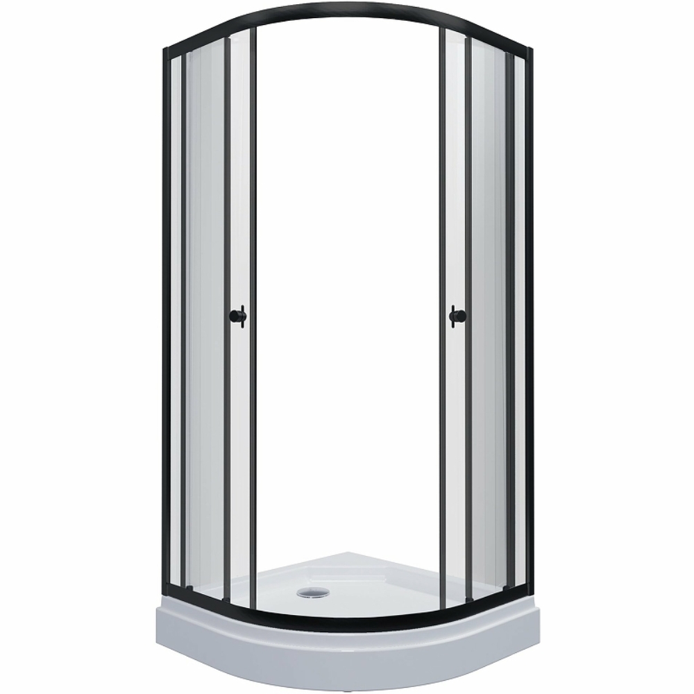 Душевой уголок Triton Альфа 90х90 Черный / Прозрачное Щ0000054223 Душевой уголок Triton Альфа 90х90 Черный / Прозрачное Щ0000054223