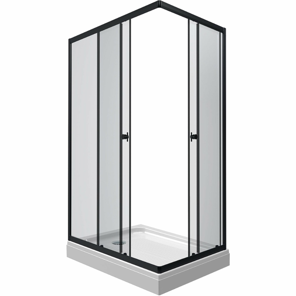 Душевой уголок Triton Вента 120х80 Черный / Прозрачное Щ0000054464 Душевой уголок Triton Вента 120х80 Черный / Прозрачное Щ0000054464