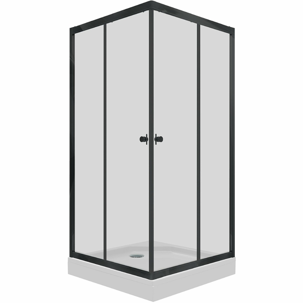 Душевой уголок Triton Вента 90х90 Черный / Прозрачное Щ0000054465 Душевой уголок Triton Вента 90х90 Черный / Прозрачное Щ0000054465