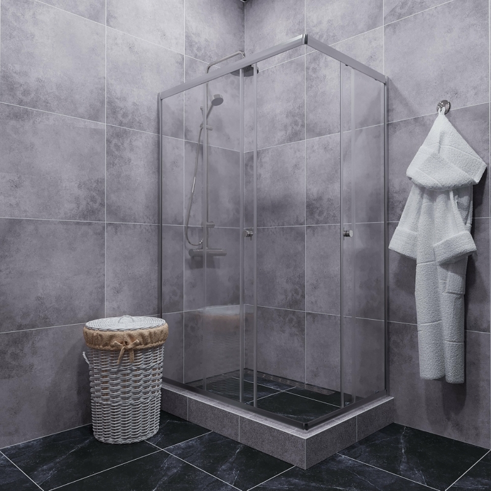 Душевой уголок Triton Вента 99х79 Хром / Прозрачное Щ0000057860 Душевой уголок Triton Вента 99х79 Хром / Прозрачное Щ0000057860 — изображение 2