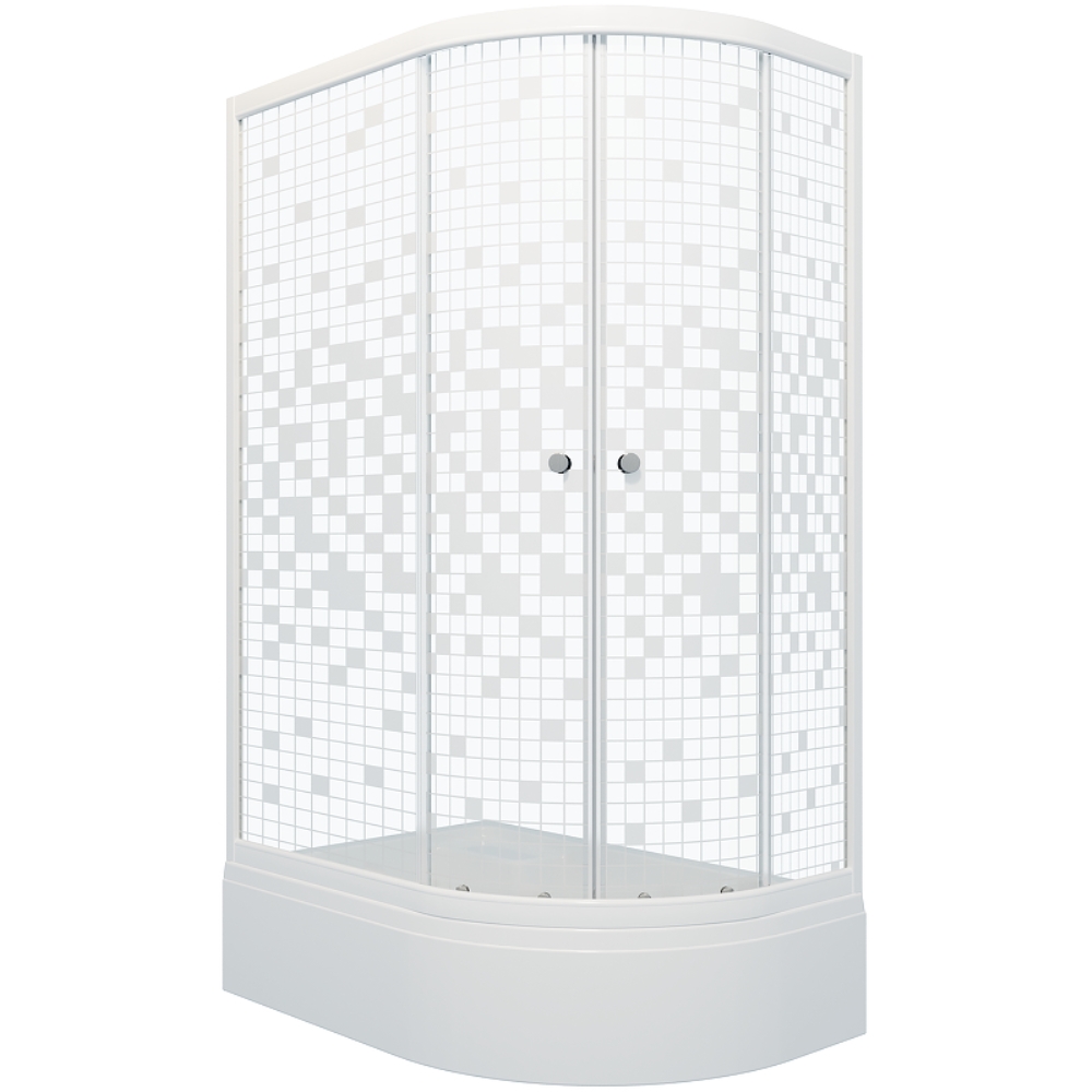 Душевой уголок Triton Коралл 120х80 Белый / С узором Щ0000061782 Душевой уголок Triton Коралл 120х80 Белый / С узором Щ0000061782