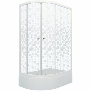 Душевой уголок Triton Коралл 120х80 Белый / С узором Щ0000061783