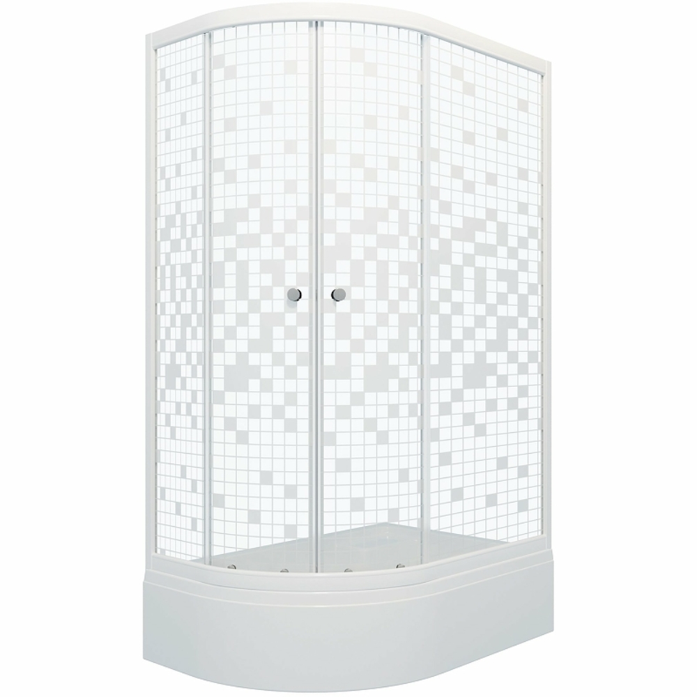 Душевой уголок Triton Коралл 120х80 Белый / С узором Щ0000061783 Душевой уголок Triton Коралл 120х80 Белый / С узором Щ0000061783