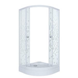 Душевой уголок Triton Мозайка 100х100 Белый / С узором Щ0000061791