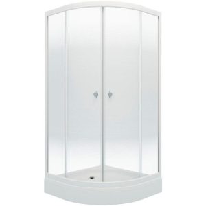 Душевой уголок Triton Лайт 100х100 Белый / С узором Щ0000061794