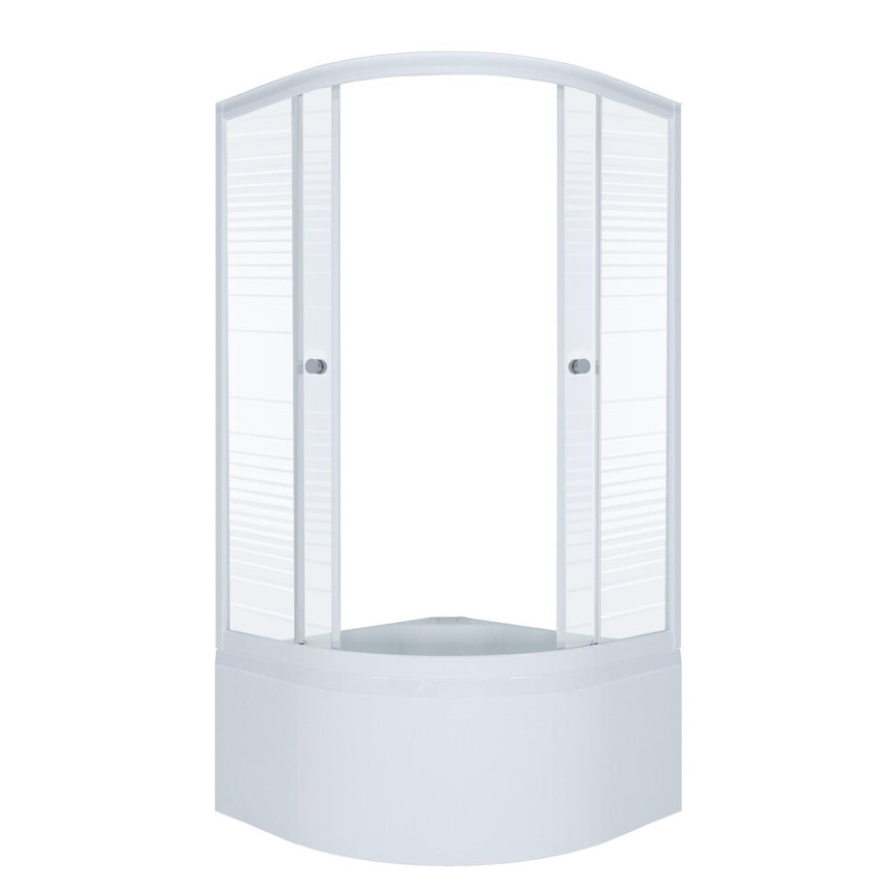 Душевой уголок Triton Полосы 90х90 Белый / С узором Щ0000061799 Душевой уголок Triton Полосы 90х90 Белый / С узором Щ0000061799