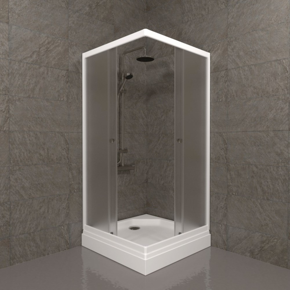 Душевой уголок Triton Вельвет 90х90 с поддоном А Белый / Матовый Щ0000061815 Душевой уголок Triton Вельвет 90х90 с поддоном А Белый / Матовый Щ0000061815