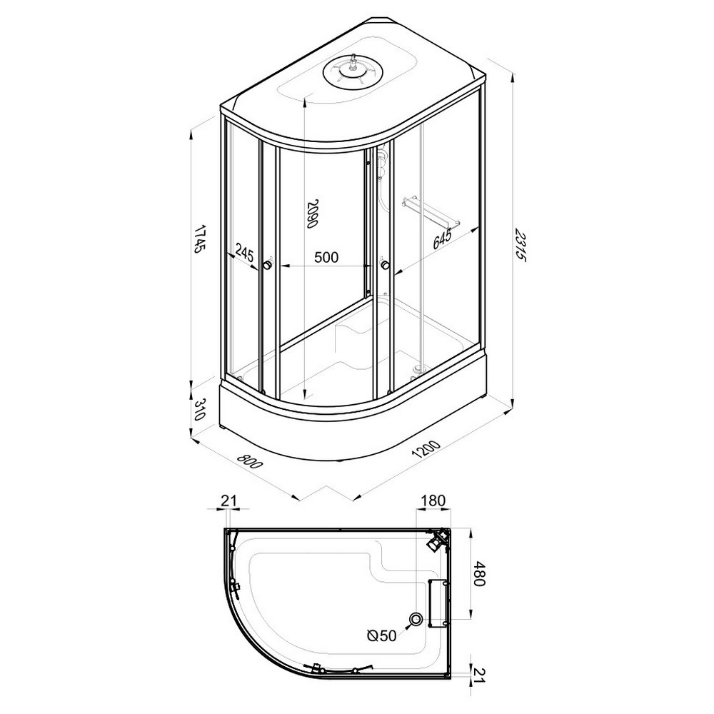 Душевая кабина Triton Коралл В 120х80 правая Белый / С рисунком Щ0000061820 Душевая кабина Triton Коралл В 120х80 правая Белый / С рисунком Щ0000061820 — изображение 6