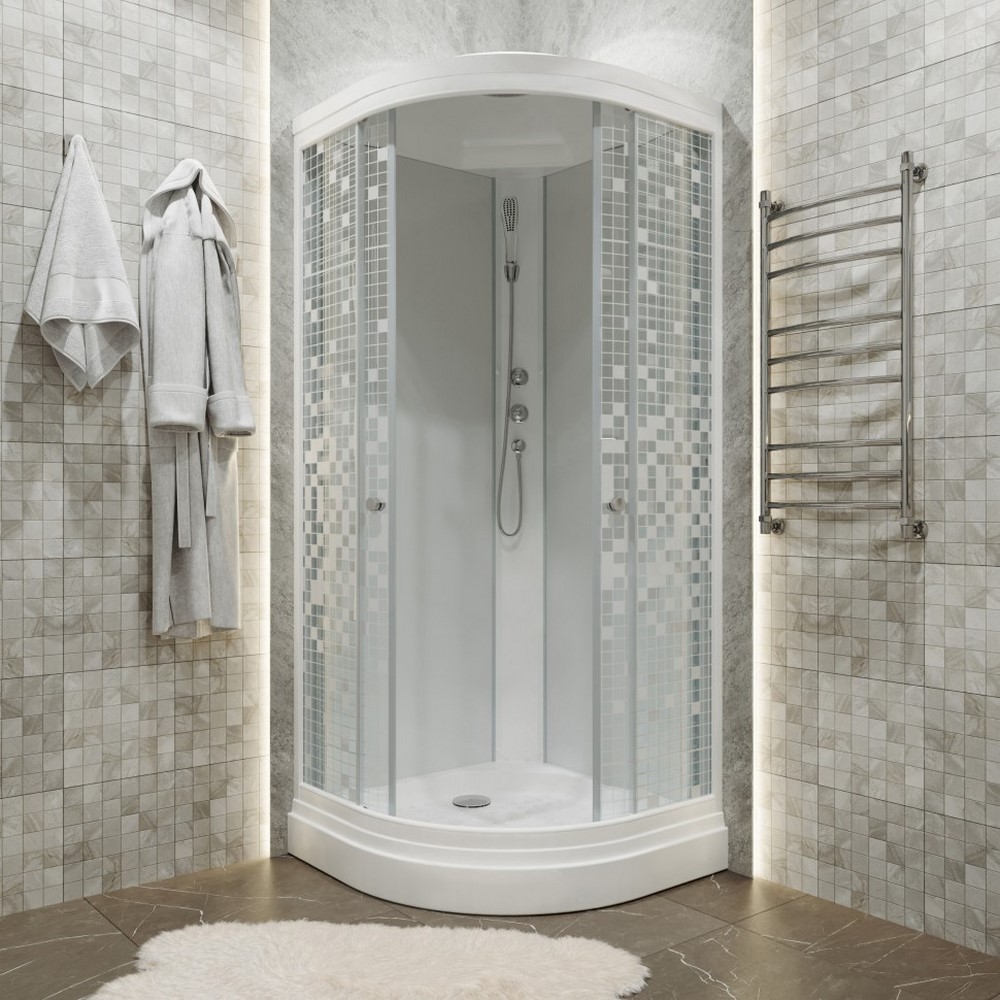 Душевая кабина Triton Мозайка А 100х100 Белый / С рисунком Щ0000061828 Душевая кабина Triton Мозайка А 100х100 Белый / С рисунком Щ0000061828