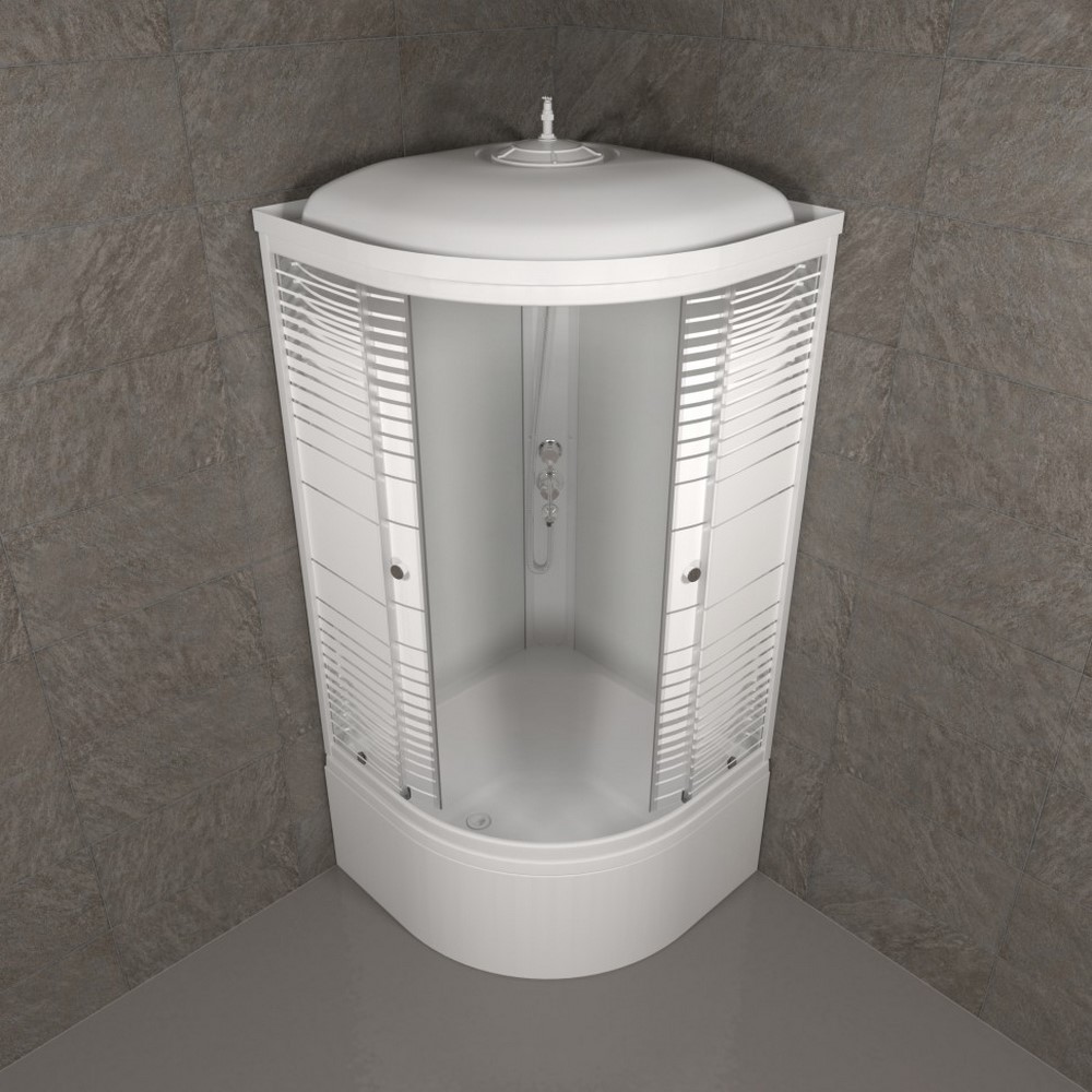 Душевая кабина Triton Полосы Б 90х90 Белый / С рисунком Щ0000061836 Душевая кабина Triton Полосы Б 90х90 Белый / С рисунком Щ0000061836 — изображение 3