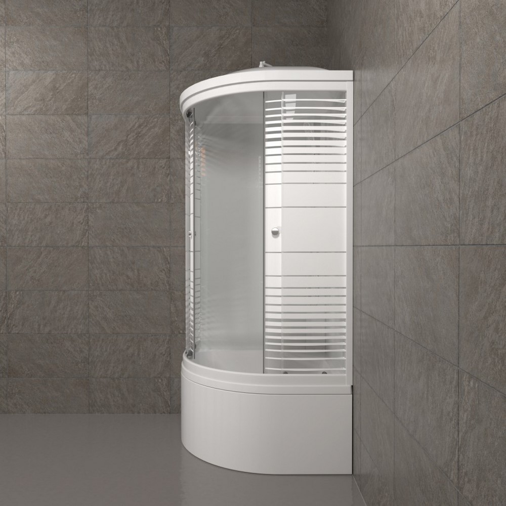 Душевая кабина Triton Полосы Б 90х90 Белый / С рисунком Щ0000061836 Душевая кабина Triton Полосы Б 90х90 Белый / С рисунком Щ0000061836 — изображение 4