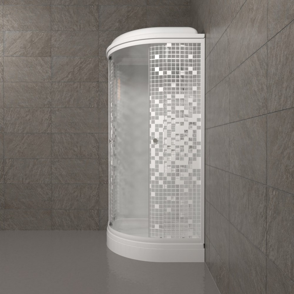 Душевая кабина Triton Мозайка А 90х90 Белый / С рисунком Щ0000061840 Душевая кабина Triton Мозайка А 90х90 Белый / С рисунком Щ0000061840 — изображение 3