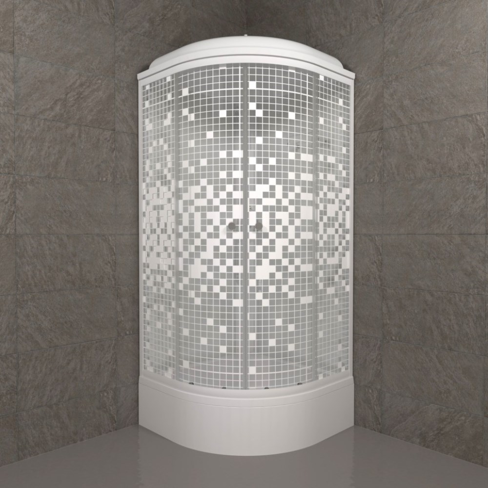 Душевая кабина Triton Мозайка В 90х90 Белый / С рисунком Щ0000061846 Душевая кабина Triton Мозайка В 90х90 Белый / С рисунком Щ0000061846
