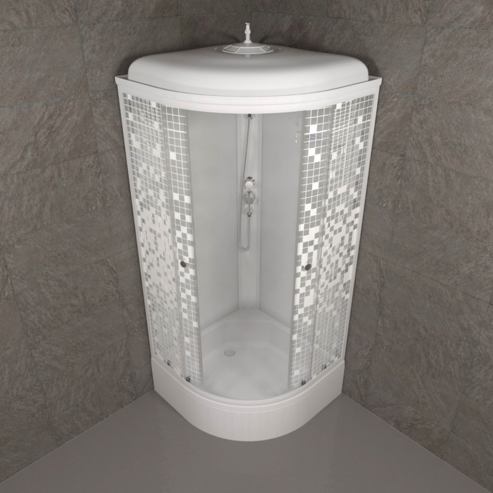 Душевая кабина Triton Мозайка В 90х90 Белый / С рисунком Щ0000061846 Душевая кабина Triton Мозайка В 90х90 Белый / С рисунком Щ0000061846 — изображение 3