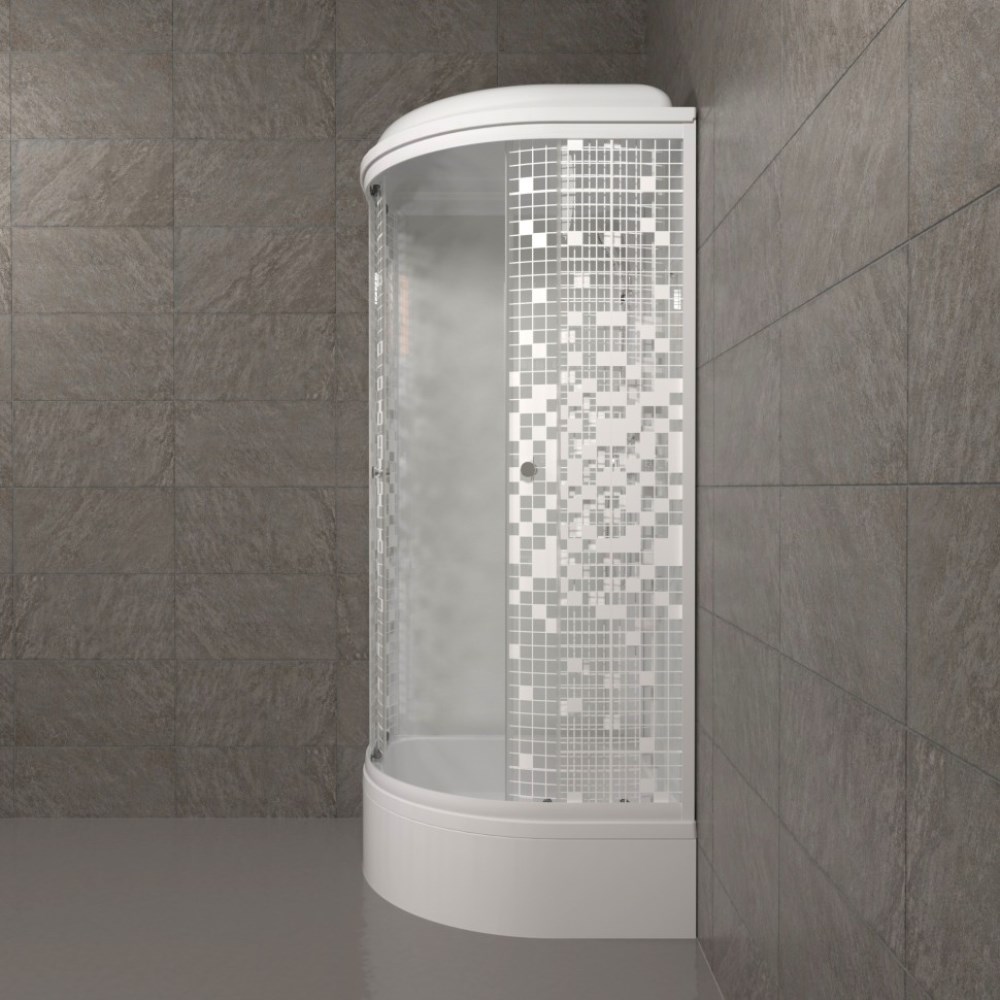 Душевая кабина Triton Мозайка В 90х90 Белый / С рисунком Щ0000061846 Душевая кабина Triton Мозайка В 90х90 Белый / С рисунком Щ0000061846 — изображение 4