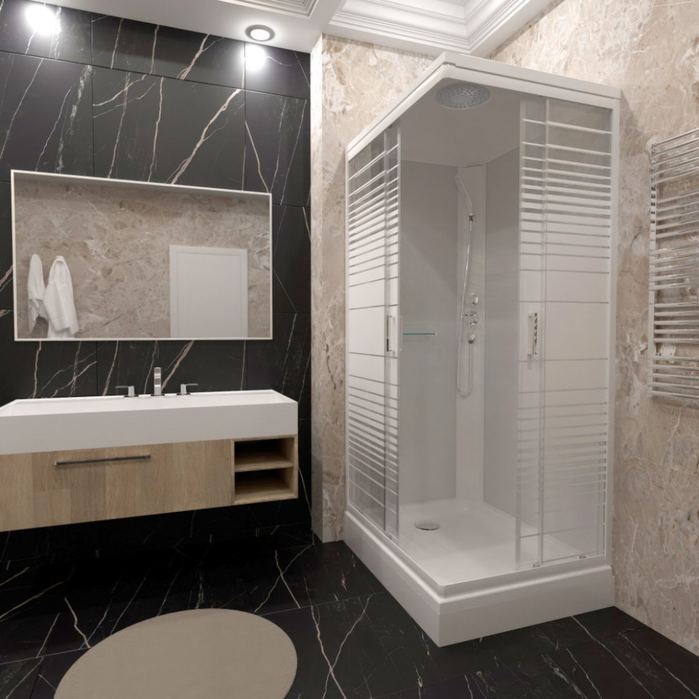 Душевая кабина Triton Квадро А 120х80 Белый / С рисунком Щ0000064616 Душевая кабина Triton Квадро А 120х80 Белый / С рисунком Щ0000064616 — изображение 2