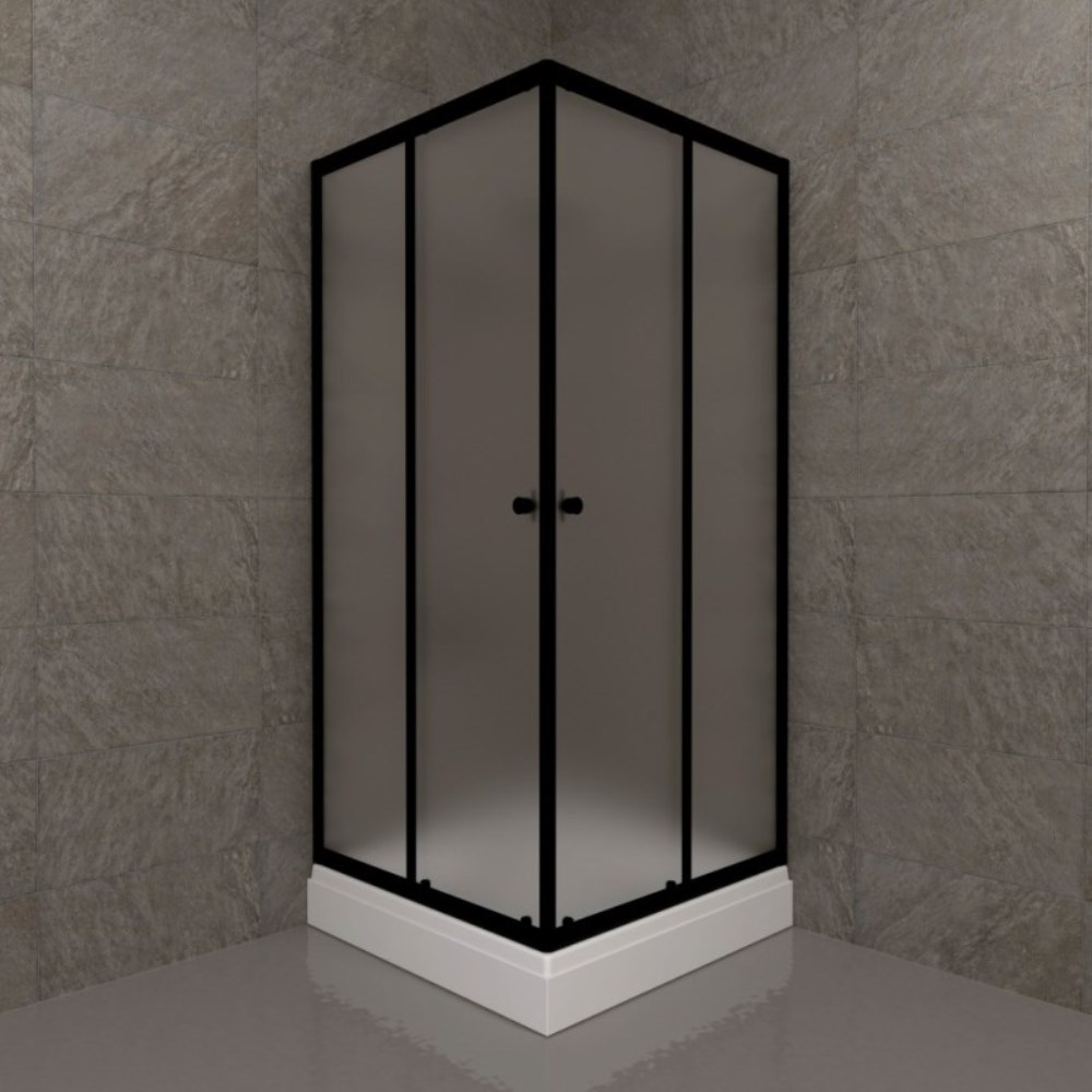 Душевой уголок Triton Вента 90х90 Черный / Матовый Щ0000064629 Душевой уголок Triton Вента 90х90 Черный / Матовый Щ0000064629 — изображение 2