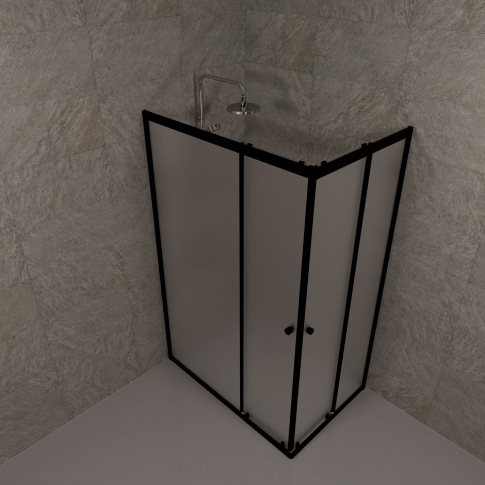 Душевой уголок Triton Вента 80х120 Черный / Матовый Щ0000064632 Душевой уголок Triton Вента 80х120 Черный / Матовый Щ0000064632 — изображение 2