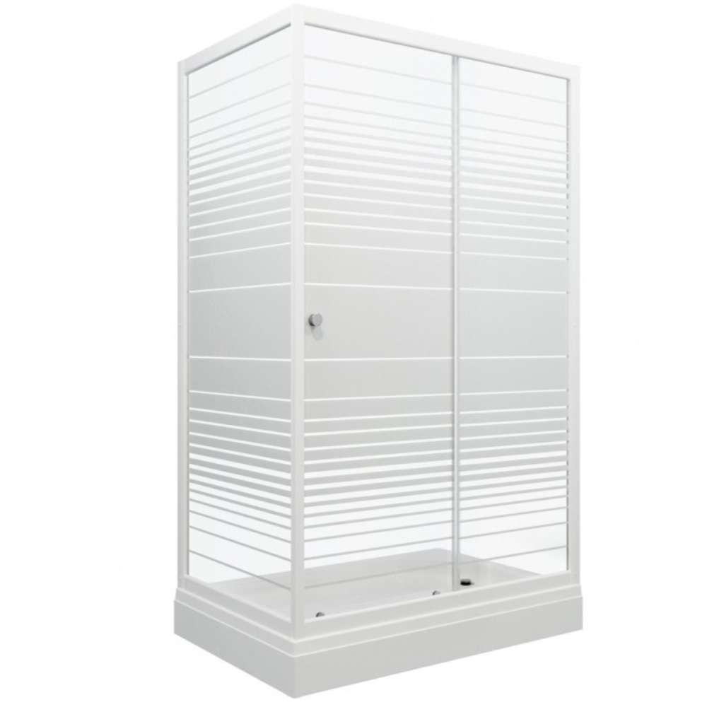 Душевой уголок Triton Фьюжн 100х80 Белый / С узором Щ0000064850 Душевой уголок Triton Фьюжн 100х80 Белый / С узором Щ0000064850