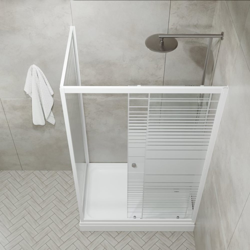 Душевой уголок Triton Фьюжн 100х80 Белый / С узором Щ0000064850 Душевой уголок Triton Фьюжн 100х80 Белый / С узором Щ0000064850 — изображение 3