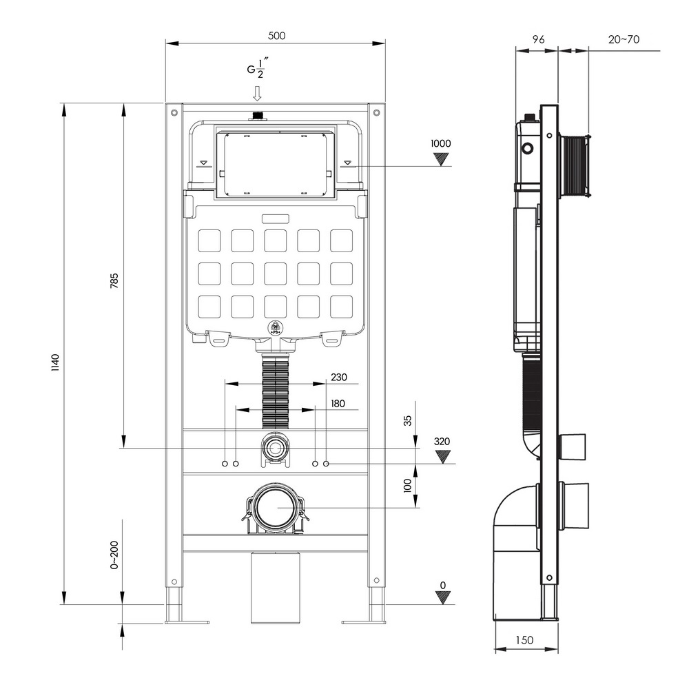 Инсталляция для унитаза Triton Evo Щ0000065108 Инсталляция для унитаза Triton Evo Щ0000065108 — изображение 4