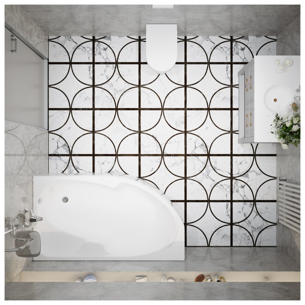 Ванна акриловая Triton София 150х95 правая Белый глянцевый Щ0000067270 Ванна акриловая Triton София 150х95 правая Белый глянцевый Щ0000067270 — изображение 3