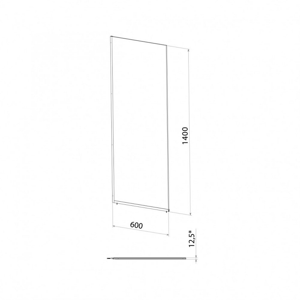 Шторка для ванны Triton Статик 60 Хром / Прозрачное Щ0000067408 Шторка для ванны Triton Статик 60 Хром / Прозрачное Щ0000067408 — изображение 4