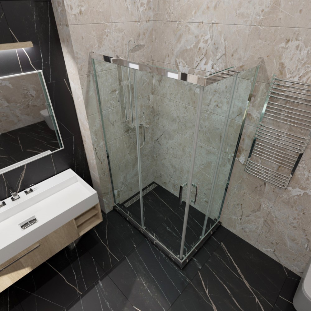 Душевой уголок Triton Фикс 120х80 Хром / Прозрачное Щ0000067441 Душевой уголок Triton Фикс 120х80 Хром / Прозрачное Щ0000067441 — изображение 3