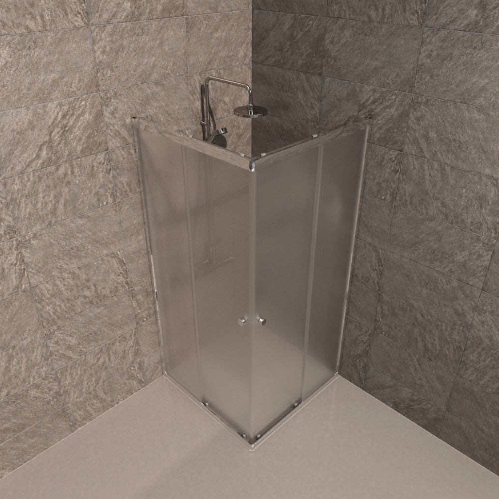 Душевой уголок Triton Вента 90х90 Хром / Матовое Щ0000067979 Душевой уголок Triton Вента 90х90 Хром / Матовое Щ0000067979 — изображение 2