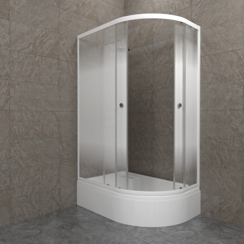 Душевой уголок Triton Коралл-Лайт 120х80 левый с поддоном В Белый / Матовый Щ0000068951 Душевой уголок Triton Коралл-Лайт 120х80 левый с поддоном В Белый / Матовый Щ0000068951 — изображение 2