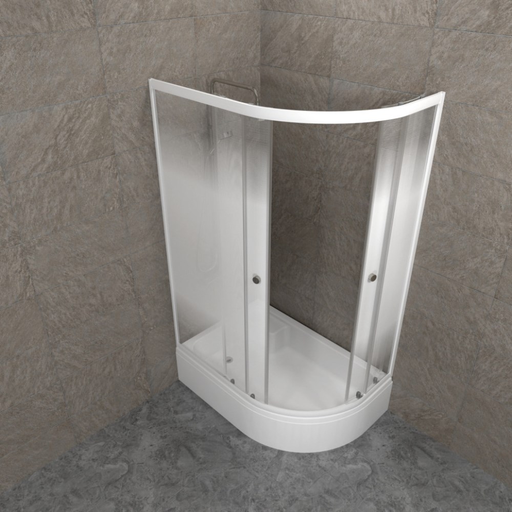 Душевой уголок Triton Коралл-Лайт 120х80 левый с поддоном В Белый / Матовый Щ0000068951 Душевой уголок Triton Коралл-Лайт 120х80 левый с поддоном В Белый / Матовый Щ0000068951 — изображение 3