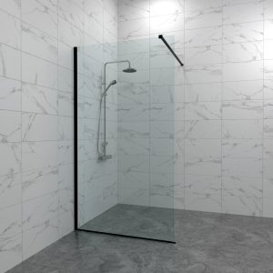 Душевая перегородка Triton Плано 80 Черный / Прозрачное Щ0000072405 Душевая перегородка Triton Плано 80 Черный / Прозрачное Щ0000072405