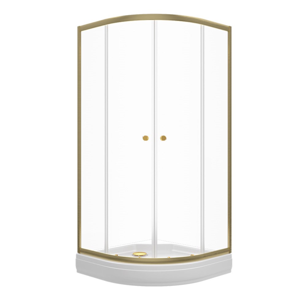 Душевой уголок Triton Альфа 90х90 с поддоном Золото / Прозрачное Щ0000073921 Душевой уголок Triton Альфа 90х90 с поддоном Золото / Прозрачное Щ0000073921