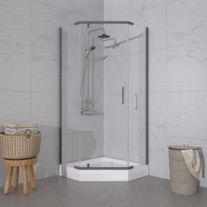 Душевой уголок Triton Дека 100х100 с поддоном А Графит / Прозрачное Щ0000073926