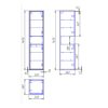 Пенал подвесной Cersanit Louna 35 Белый/Дуб SP-SL-LOU/Wh — изображение 4