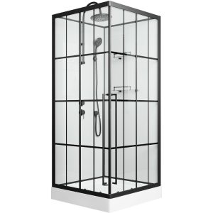 Душевая кабина Niagara Standart 100х100 левая Черный / Прозрачное ST100/15QL/KL/BKT Душевая кабина Niagara Standart 100х100 левая Черный / Прозрачное ST100/15QL/KL/BKT