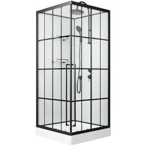 Душевая кабина Niagara Standart 100х100 правая Черный / Прозрачное ST100/15QR/KL/BKT Душевая кабина Niagara Standart 100х100 правая Черный / Прозрачное ST100/15QR/KL/BKT