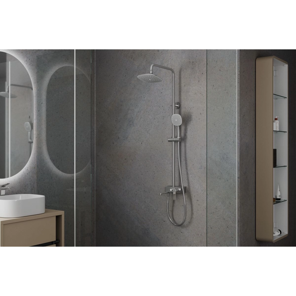 Душевая система Rush Socotra с изливом Хром глянцевый ST4235-40 Душевая система Rush Socotra с изливом Хром глянцевый ST4235-40 — изображение 2