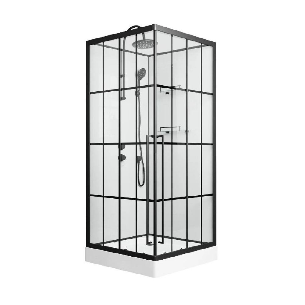 Душевая кабина Niagara Standart 90х90 левая Черный / Прозрачное ST90/15QL/KL/BKT Душевая кабина Niagara Standart 90х90 левая Черный / Прозрачное ST90/15QL/KL/BKT