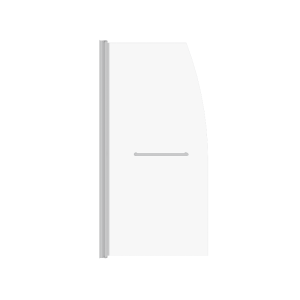 Шторка для ванны Taliente TA 75 Хром / Прозрачное TA-7515CP