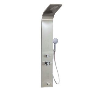 Душевая панель Taliente Amato гидромассажная с изливом Хром глянцевый ТА-G-S02C+s Душевая панель Taliente Amato гидромассажная с изливом Хром глянцевый ТА-G-S02C+s