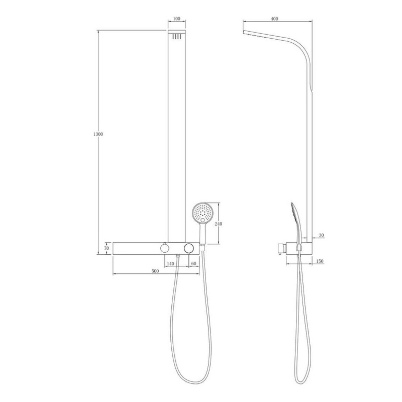 Душевая система Taliente Amato Хром глянцевый ТА-G-TS1301C Душевая система Taliente Amato Хром глянцевый ТА-G-TS1301C — изображение 2