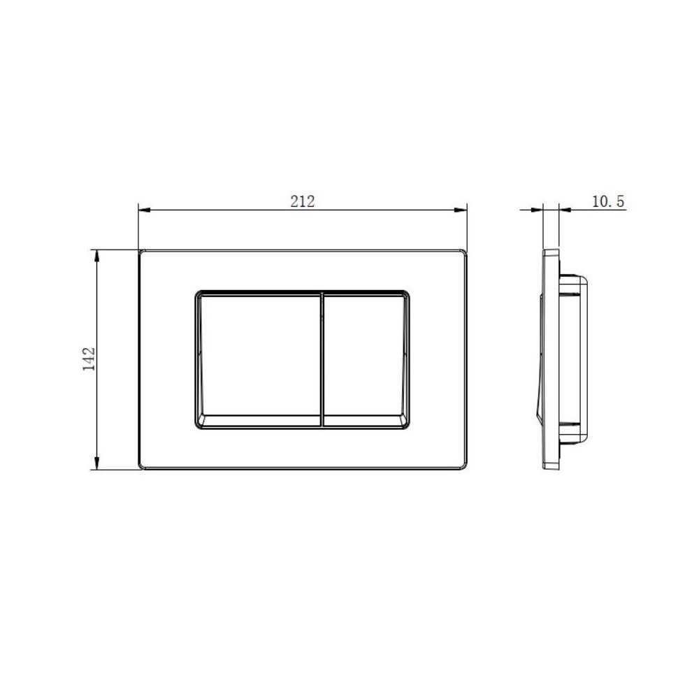 Клавиша смыва Aquatek Small для инсталляции с верхней кнопкой Хром матовый TDI-0000006 Клавиша смыва Aquatek Small для инсталляции с верхней кнопкой Хром матовый TDI-0000006 — изображение 2