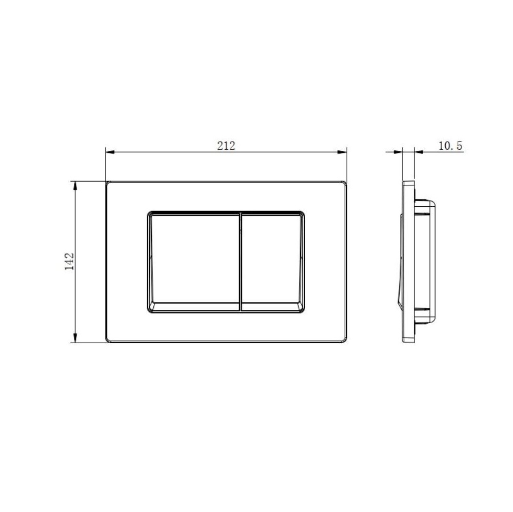 Клавиша смыва Aquatek Small для инсталляции с верхней кнопкой Черный матовый TDI-0000007 Клавиша смыва Aquatek Small для инсталляции с верхней кнопкой Черный матовый TDI-0000007 — изображение 2