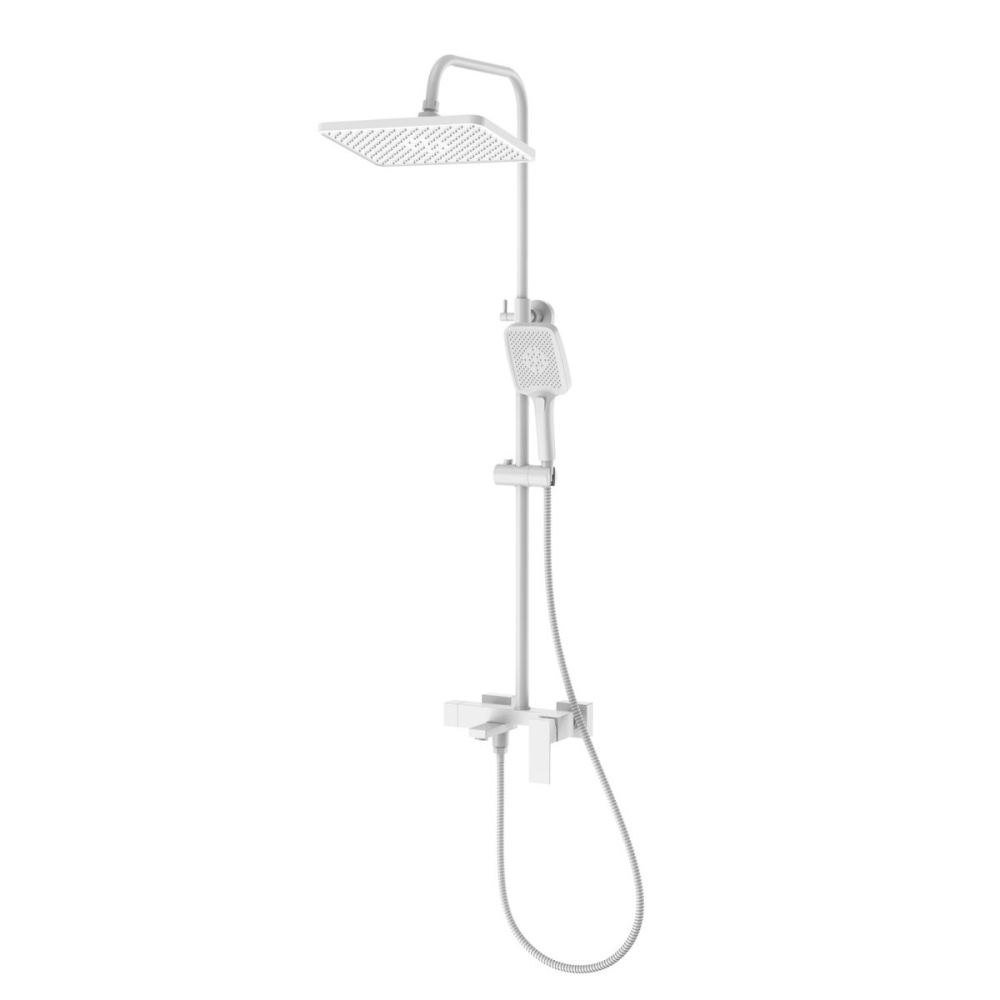 Душевая система Rush Thira с изливом Белый матовый TR3635-50White Душевая система Rush Thira с изливом Белый матовый TR3635-50White