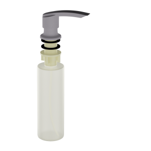 Дозатор для жидких моющий средств Ulgran Quartz UQ-02 Платина UQ-02-04