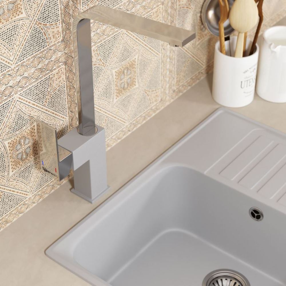 Смеситель для кухни Uperwood UPD-002 Хром / Туман UPD-002-02 Смеситель для кухни Uperwood UPD-002 Хром / Туман UPD-002-02 — изображение 3